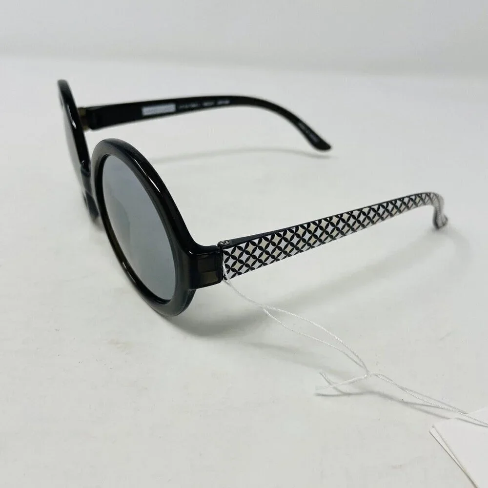 Janie and Jack Youth Girls Size 4 Years + Round Sunglasses with Diamond Print
